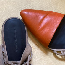 Load image into Gallery viewer, Custom Painted Alexander Wang Suede Pointy Toe Flats size 40