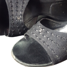 Load image into Gallery viewer, Chanel Canvas Whipstich Wedge size 39.5