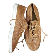 Load image into Gallery viewer, Talbots Hilly Leather Woven Sneakers Size 9.5