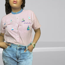 Load image into Gallery viewer, 80s The Quaker Factory Shirt sz. M