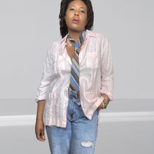 Load image into Gallery viewer, Vintage Blue Stripe Guy Laroche Paris for B. Altman & Co Stripe Neck Tie