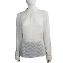 Load image into Gallery viewer, Karen Millen Jacquard Blouse size 12