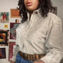 Load image into Gallery viewer, Lewmagram Suede Bodysuit Size L