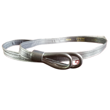 Load image into Gallery viewer, Black Skinny Leather Belt Size M