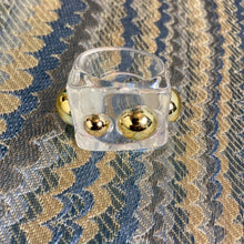 Load image into Gallery viewer, Image Gang_Clear_Cynthia_Ring_Lucille Golden _Vintage_Black Owned Brands