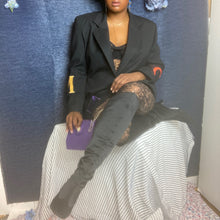 Load image into Gallery viewer, Yves Saint Laurent Satin Go Go Boots sz. 9 1/2