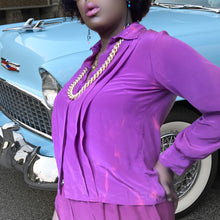 Load image into Gallery viewer, Vintage Silk Blouse Hudson's Detroit Size 12 Petite