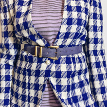 Load image into Gallery viewer, Vintage Carlisle Purple Suede Belt Size M