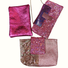 Load image into Gallery viewer, NoWa By Narai Salvaged Clutch and Carry Pouches_Lucille Golden_Vintage