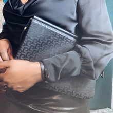 Load image into Gallery viewer, Black Monogram Pierre Cardin Clutch