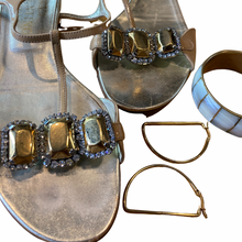 Load image into Gallery viewer, Gold Valentino Garavani Sandles Size 38