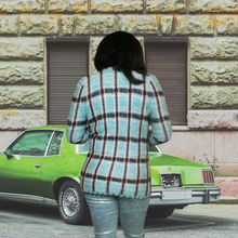 Load image into Gallery viewer, 70s Vintage Plaid Blazer Adolfo Blazer Size M