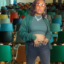 Load image into Gallery viewer, Alexander McQueen MCQ Cropped Wool Top sz. S