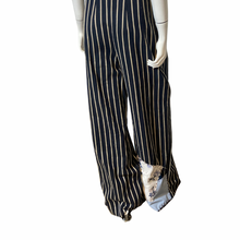 Load image into Gallery viewer, Repaired TopShop High Waist Pintstripe Trousers Size 6
