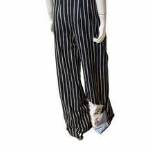 Load image into Gallery viewer, Repaired TopShop High Waist Pintstripe Trousers Size 6