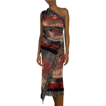 Load image into Gallery viewer, Jean Paul Gaultier Maille Classique Paris Vintage Tatoo Sheer Mesh Print Scarf/Dress