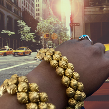 Load image into Gallery viewer, Vintage Indian Etruscan Bead Bracelet