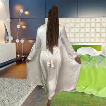 Load image into Gallery viewer, Chambers Silk Robe Size L