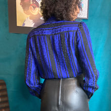 Load image into Gallery viewer, 1960s Adolfo Saks Fifth Avenue Silk Secretary Blouse sz. S