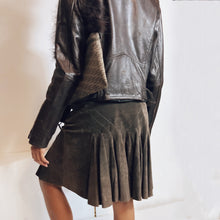 Load image into Gallery viewer, American Eagle Outfitters Brown Leather Motorcycle Jacket Size M