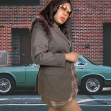 Load image into Gallery viewer, Mens_Brown_Prada_Blazer_Maribou_Feathers_Reimagined