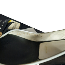 Load image into Gallery viewer, St. John Open Toe Heels Black and White Shoes Size 7 1/2