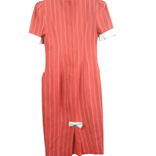 Load image into Gallery viewer, My Michelle Red Pinstripe Wiggle Dress Size 10