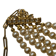 Load image into Gallery viewer, Vintage Sphinx Pearl Choker Necklace