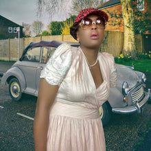 Load image into Gallery viewer, En Soir Linen Embroidered Dress Size L