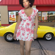 Load image into Gallery viewer, Free People Floral Ruffle Wrap Dress Size M