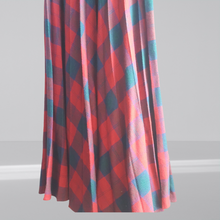 Load image into Gallery viewer, Wool 1970s Red Buffalo Plaid Maxi Skirt size S