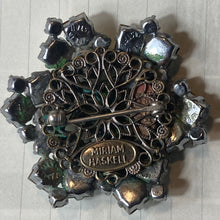 Load image into Gallery viewer, Miriam Haskell Clear Rhinestone Broach