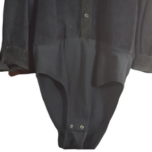 Load image into Gallery viewer, Lewmagram Suede Bodysuit Size L