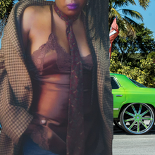 Load image into Gallery viewer, Lingerie Cacique Brown Satin Lace Trim Teddy Size S