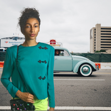 Load image into Gallery viewer, 80’s Shomi by Miller Shor Silk Blouse Size M