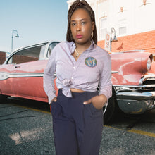 Load image into Gallery viewer, ZAK ❌ Ralph Lauren Custom Jacquard Mens Button Up Shirt Size M