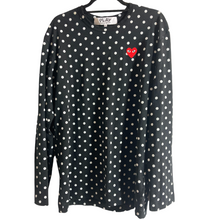 Load image into Gallery viewer, Commes des Garçons Play Polka Dot L/S Cotton Tee Size XXL