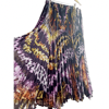 Load image into Gallery viewer, Vintage Flair Animal Print Crinkle Pleated Midi Skirt size XL