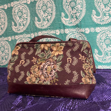 Load image into Gallery viewer, Etienne Aigner Canvas Tapestry Floral Print Satchel