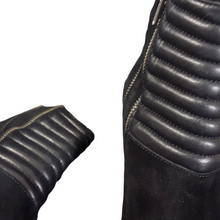 Load image into Gallery viewer, The Kooples Suede and Leather Quilted Zip Ankle Booties size 37