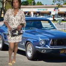 Load image into Gallery viewer, Diane von Furstenberg Zig Zag Print Belted Dress size M