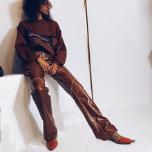 Load image into Gallery viewer, Custom Painted Alexander Wang Suede Pointy Toe Flats size 40