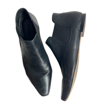 Load image into Gallery viewer, Vince Chelsea Black Leather Booties Size