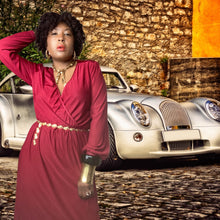 Load image into Gallery viewer, 70s Vintage Lolita Blousan Dress Size L