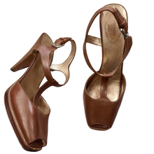 Load image into Gallery viewer, PRADA T- Strap Open Toe Sandal Size 40