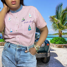 Load image into Gallery viewer, 80s The Quaker Factory Shirt sz. M