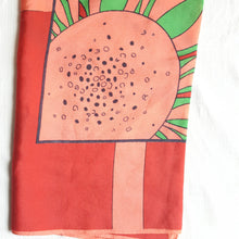 Load image into Gallery viewer, Gres Windowpane Flower Silk Scarf