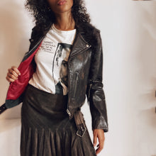 Load image into Gallery viewer, American Eagle Outfitters Brown Leather Motorcycle Jacket Size M