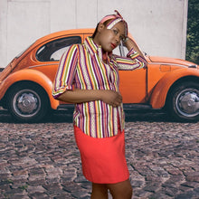 Load image into Gallery viewer, 70s Beene Bazaar Button Down Shirt size 12