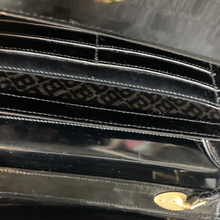 Load image into Gallery viewer, Bally Black Leather Clutch Portfolio Lock & Key